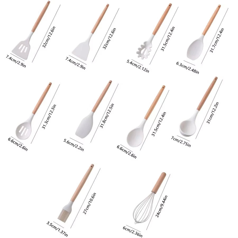 Premium 19-Piece Silicone Kitchen Tool Set 
