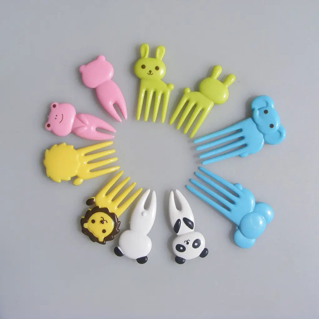 Cute Animal Party Picks - Set of 10 | Fun Food Decor