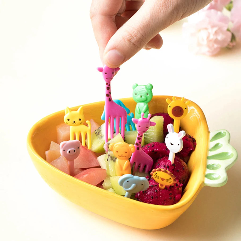 Cute Animal Party Picks - Set of 10 | Fun Food Decor