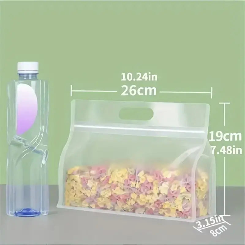  Reusable Leakproof Food Storage Bags – 5 Pack | Eco Kitchen Must-Have 