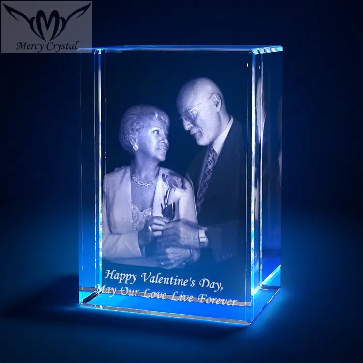 Custom Laser Engraved 3D Crystal Photo Sphere