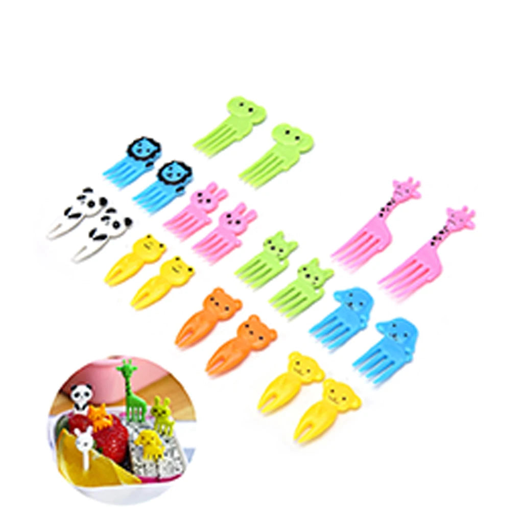 Cute Animal Party Picks - Set of 10 | Fun Food Decor
