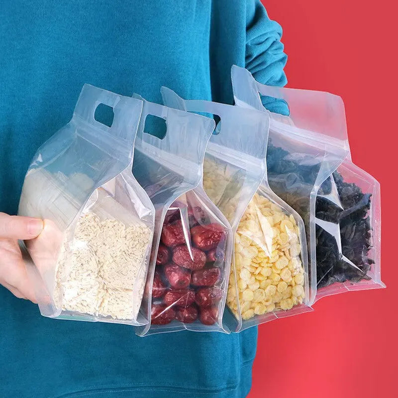  Reusable Leakproof Food Storage Bags – 5 Pack | Eco Kitchen Must-Have 