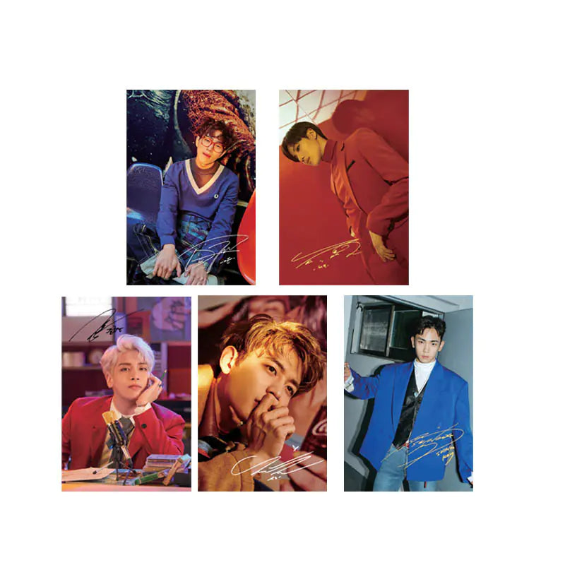 Custom Transparent Frosted Cards Set of 5